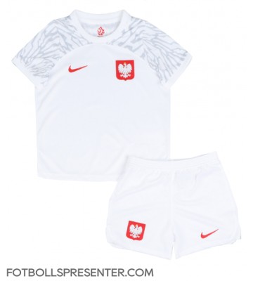 Polen Hemmatröja Barn VM 2022 Kortärmad (+ korta byxor)